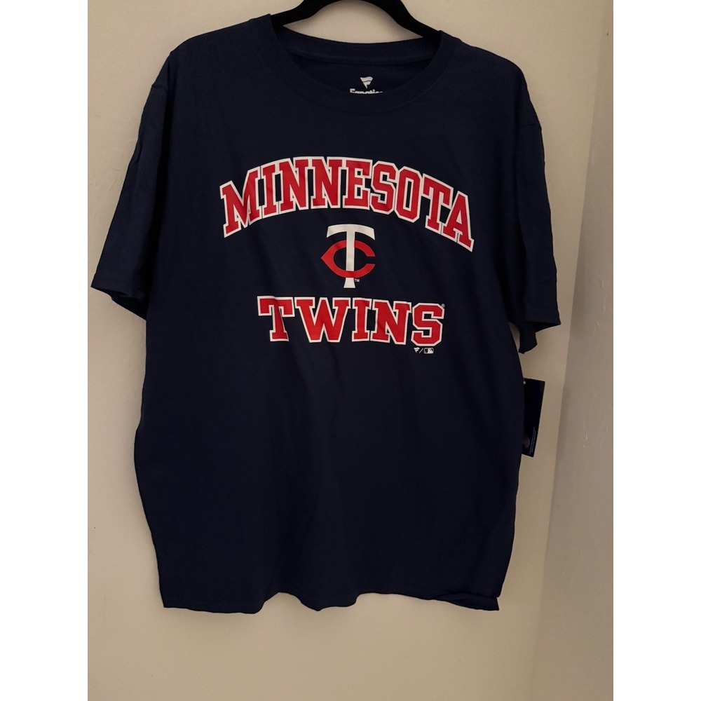 Minnesota Twins Men's Fanatics Heart & Soul Navy T-Shirt Size Large -NWT